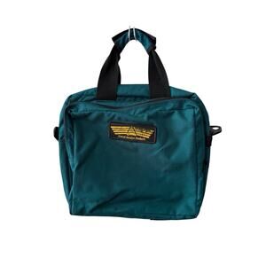 Vintage Cencal‎ Aviation Products Teal USA Flight Bag Pilot Gear Carry Case READ
